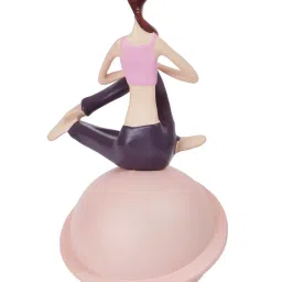Tayhaa Multicolor Polyresin Yoga Pose Figurine - Set of 1 image 4