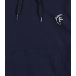 Kiddopanti Kids Navy Solid Full Sleeves Sweatshirt image 3