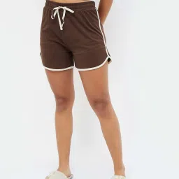 Ginger by Lifestyle Brown Cotton Shorts image 1