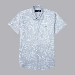 Cavio Boys Grey Printed Shirt image 1
