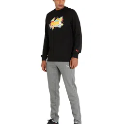 Puma Grey Cotton Trackpants image 5