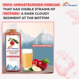 Dr. Morepen Apple Cider Vinegar With 2x Mother - 500ml image 3