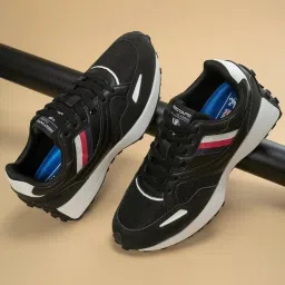 Red Tape Men's Hustle Collection Black Casual Sneakers image 1