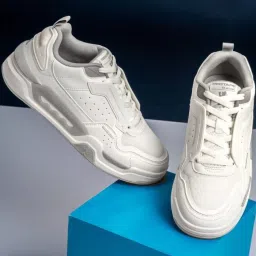 Red Tape Men's Hustle Collection White Casual Sneakers image 1