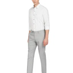 Arrow New York White Cotton Slim Fit Printed Shirts image 5