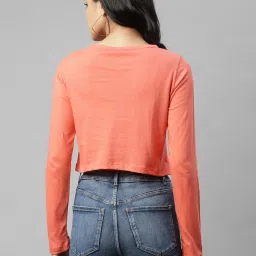 Rigo Coral Round Neck Top image 2