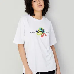 Ginger by Lifestyle White Graphic Print T-Shirt image 1