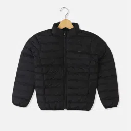 Allen Solly Boys Black Solid Full Sleeves Jacket image 1