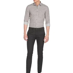 Arrow New York Brown Cotton Slim Fit Printed Shirts image 5