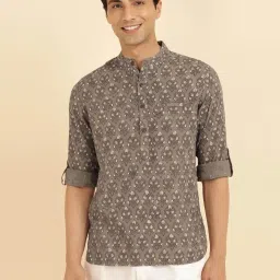 High Star Green Cotton Relaxed Fit Striped T-Shirt image 1