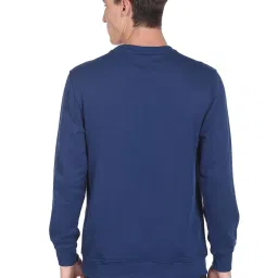 U.S. Polo Assn. Navy Cotton Regular Fit Printed SweatShirt image 2