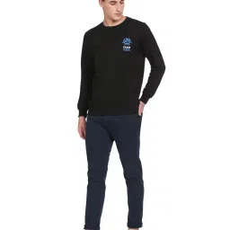 U.S. Polo Assn. Black Cotton Regular Fit Printed SweatShirt image 5