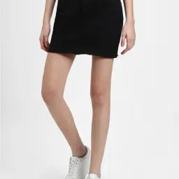 Forever 21 Black Cotton Mini Skirt-image-62