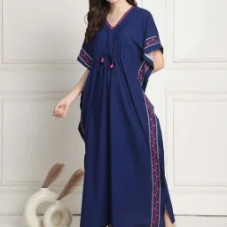 Secret Wish Blue Kaftan Nighty image 1