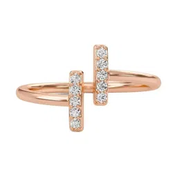 SHINE ETERNAL Lab Grown Diamond 18k (750) Rose Gold Ring for Women image 1