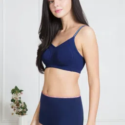 Van Heusen Navy Cotton Plain Panty image 3
