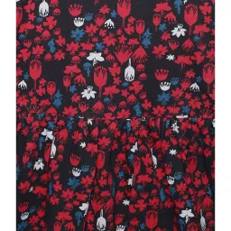 Kiddopanti Kids Black & Red Printed Dress image 3