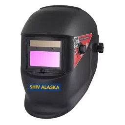 SHIV ALASKA Welding Helmet Free Size Plastic Grey image 3