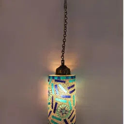 SOMIL Printed Glass Cylinder Ceiling Lamps image 3
