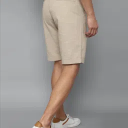 Allen Solly Beige Cotton Textured Shorts image 2