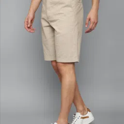 Allen Solly Beige Cotton Textured Shorts image 3