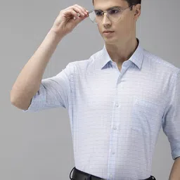 Arrow Pure Cotton Manhattan Slim Fit Checked Formal Shirt-picture-14