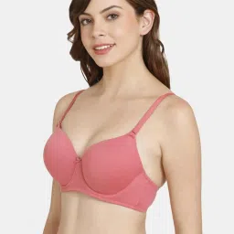 Rosaline by Zivame Peach Padded Bra image 3