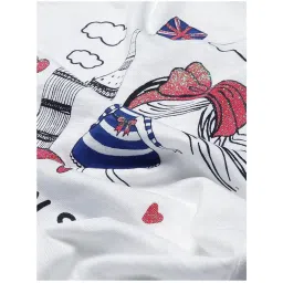 Plum Tree Kids Pink & White Embellished T-Shirt (Pack Of 2) image 5