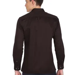 Arrow Brown Cotton Slim Fit Shirts image 2