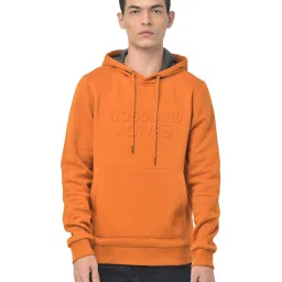 Woodland Dark Orange Hooded Sweatshirt image 1