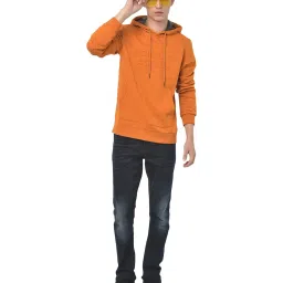 Woodland Dark Orange Hooded Sweatshirt image 5