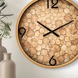 Home Centre Beige Printed Traditional Wall Clock-picture-37
