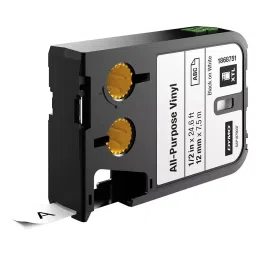 DYMO Label Tape, 0.47" X 22.9Ft, Black/White, 1868751-picture-45