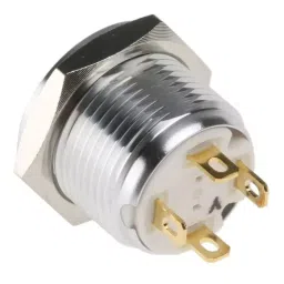 RS PRO Illuminated Push Button Switch Momentary 16 mm Cutout SPST Yellow LED 36 V DC, 1758500 image 5