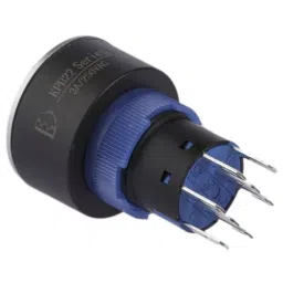 RS PRO Illuminated Push Button Switch Momentary 22.2 mm DPDT Blue LED 250 V AC, 1758272 image 3