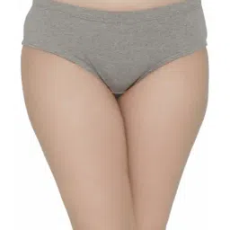 Clovia Grey Textured Mid Waist Hipster Panty-picture-40
