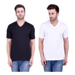 Weardo Black & White Cotton T-Shirt-picture-10
