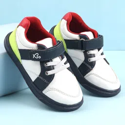 Babyoye Casual Shoes With Velcro Closure - Blue & White-picture-23