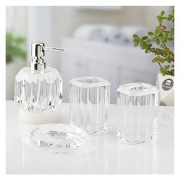 Kookee Acrylic Bathroom Set of 4 with Soap Dispenser-picture-42