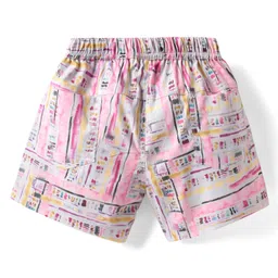 Enfance Core Abstract Printed Shorts - Pink image 2