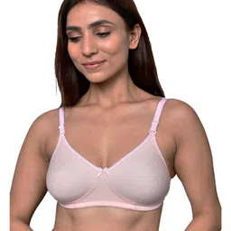 Inner Sense Organic Cotton Pack Of 2 Solid Antimicrobial Soft Feeding Bras - Multi Colour image 4