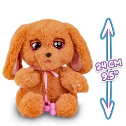 Baby Paws Cocker Spaniel Soft Toy with Swaddle Bag & Music Brown - Height 24 cm image 3