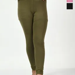KAYU Girls Pack Of 3 Ankle-Length Lenggings-image-23