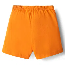 Babyhug 100% cotton Sleeveless Vests With Dino Print & Text Printed Shorts - Light Blue & Orange image 5