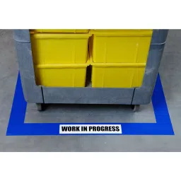 BRADY Floor Marking Tape Continuous Roll Solid Blue No Legend 3 inch x 100 ft x 8 mm, 11Z101 image 2