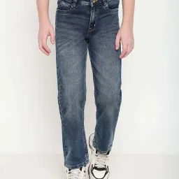 Octave Kids Pewter Cotton Regular Fit Jeans image 1