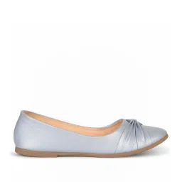 Bata Women's NEO Silver Flat Ballets image 1