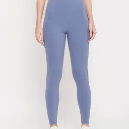 Clovia Blue High Rise Tights image 1