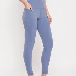 Clovia Blue High Rise Tights image 4