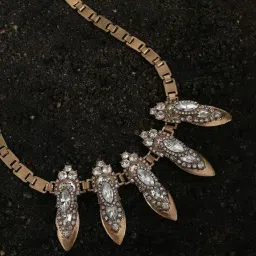 Sohi Multicolour Designer Statement Stones Necklace image 1